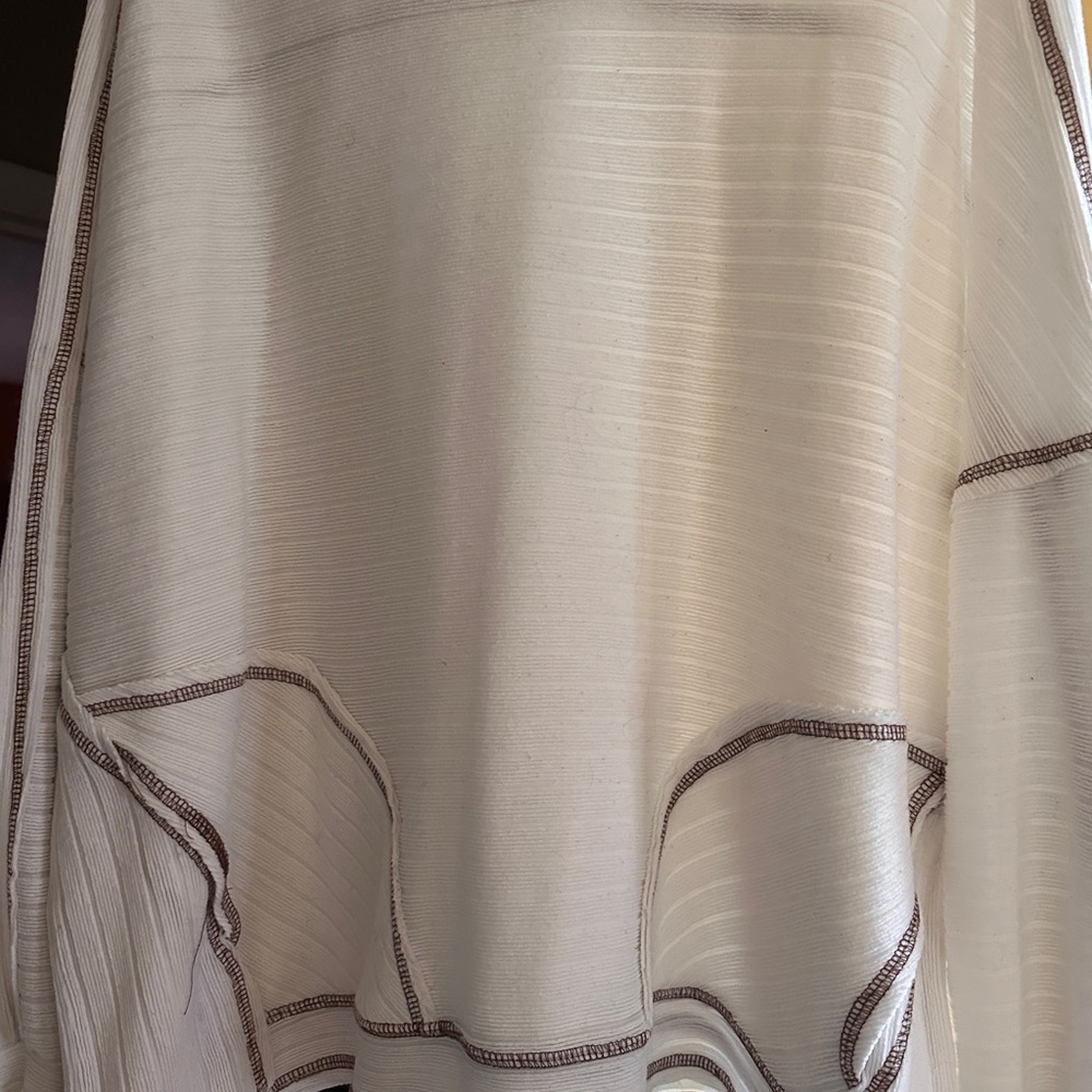 BUCKETLIST Cream and Brown Textured Fabric